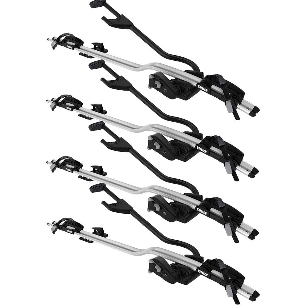 THULE ProRide 598 Aluminium Roof-Mounted Upright Bike Carriers x 4
